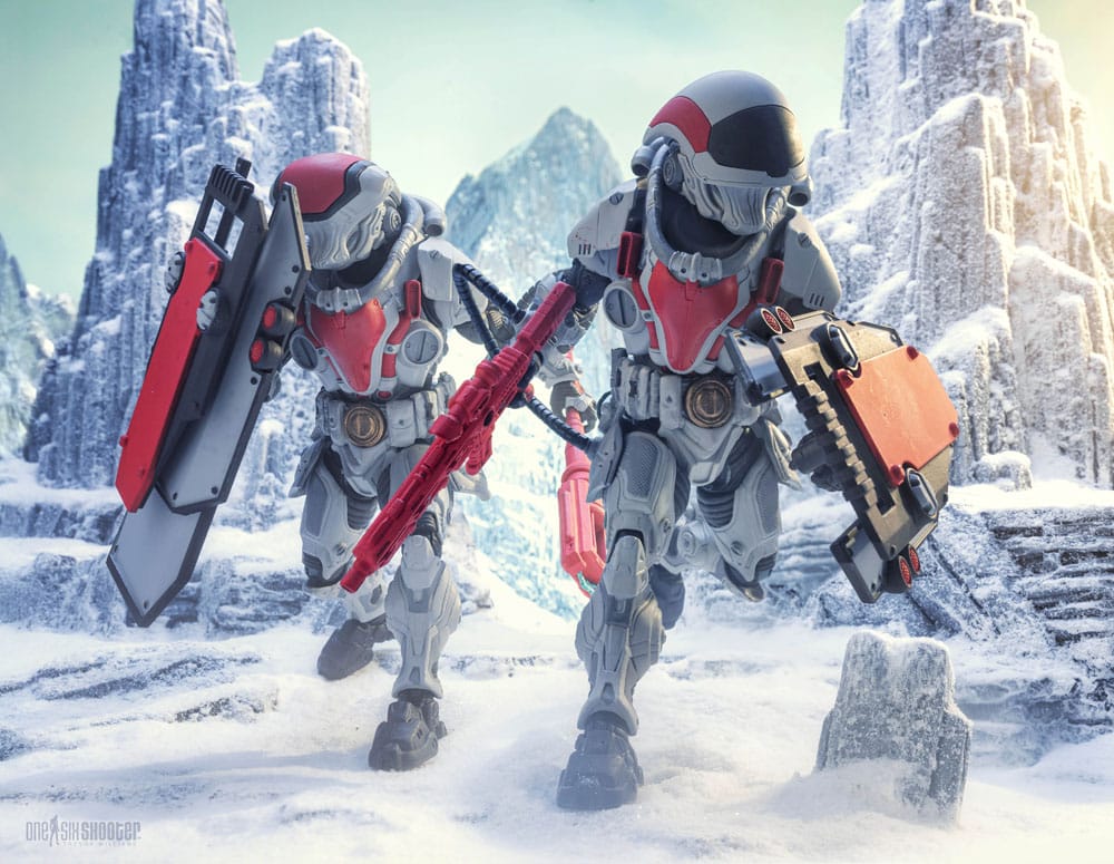 🧪 LAB | SU ORDINAZIONE Cosmic Legions: Outpost Zaxxius Actionfigur T.U.5.C.C. Phantom Trooper 