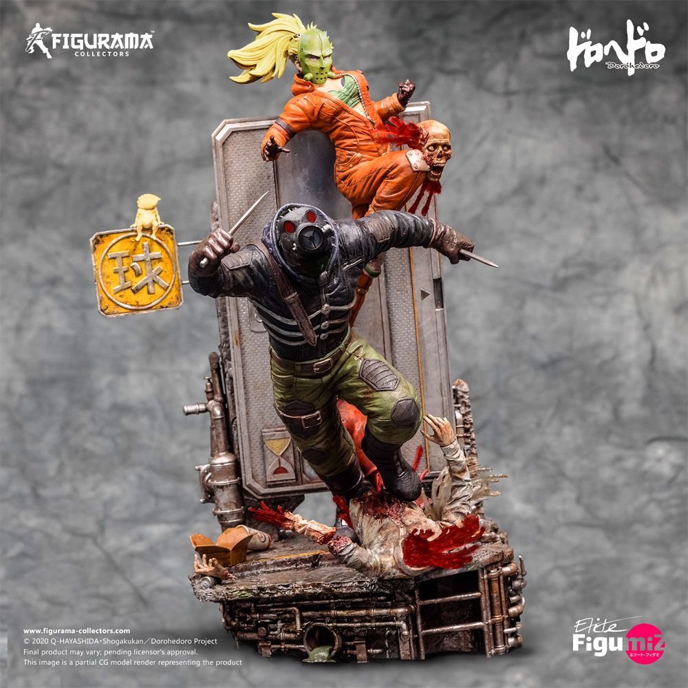 AUF BESTELLUNG Dorohedoro Elite FigumiZ Diorama 1/8 Caiman &amp; Nikaido 37 cm *SONDERPREIS*