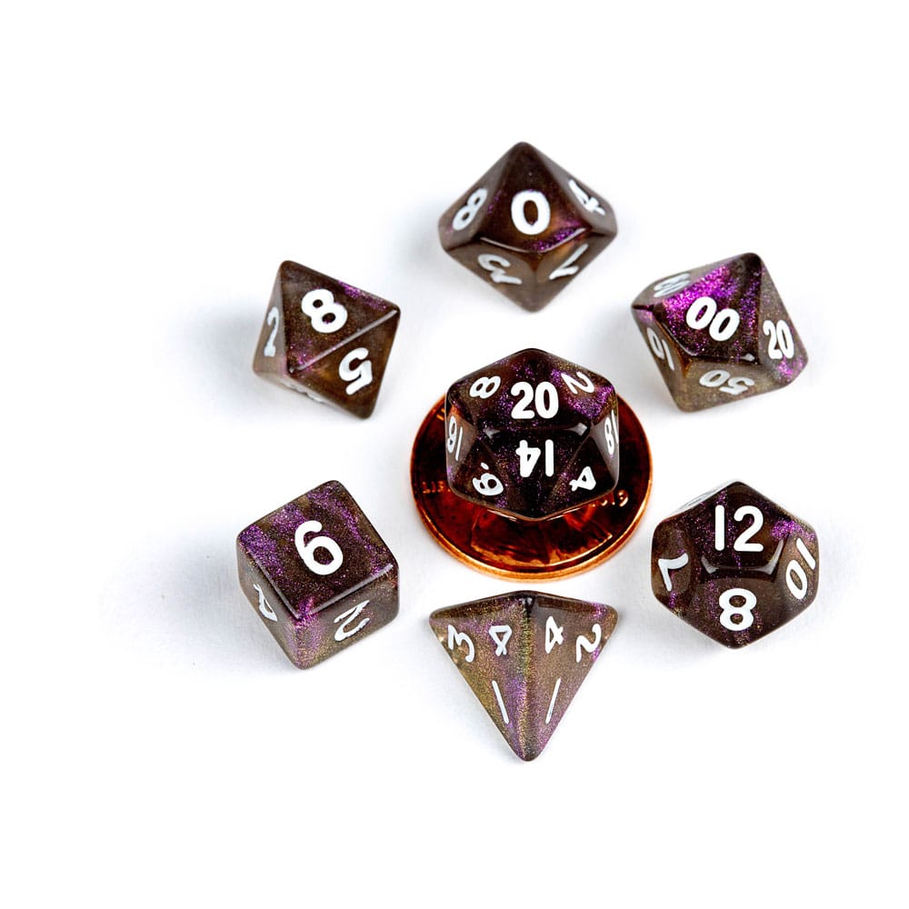 SU ORDINAZIONE FanRoll Mini Dice Set Stardust Supervolcano (7)