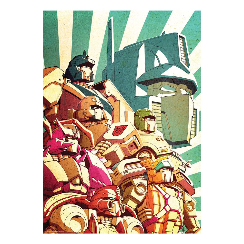SU ORDINAZIONE Transformers Art Print Optimus Prime Limited Edition 42 x 30 cm