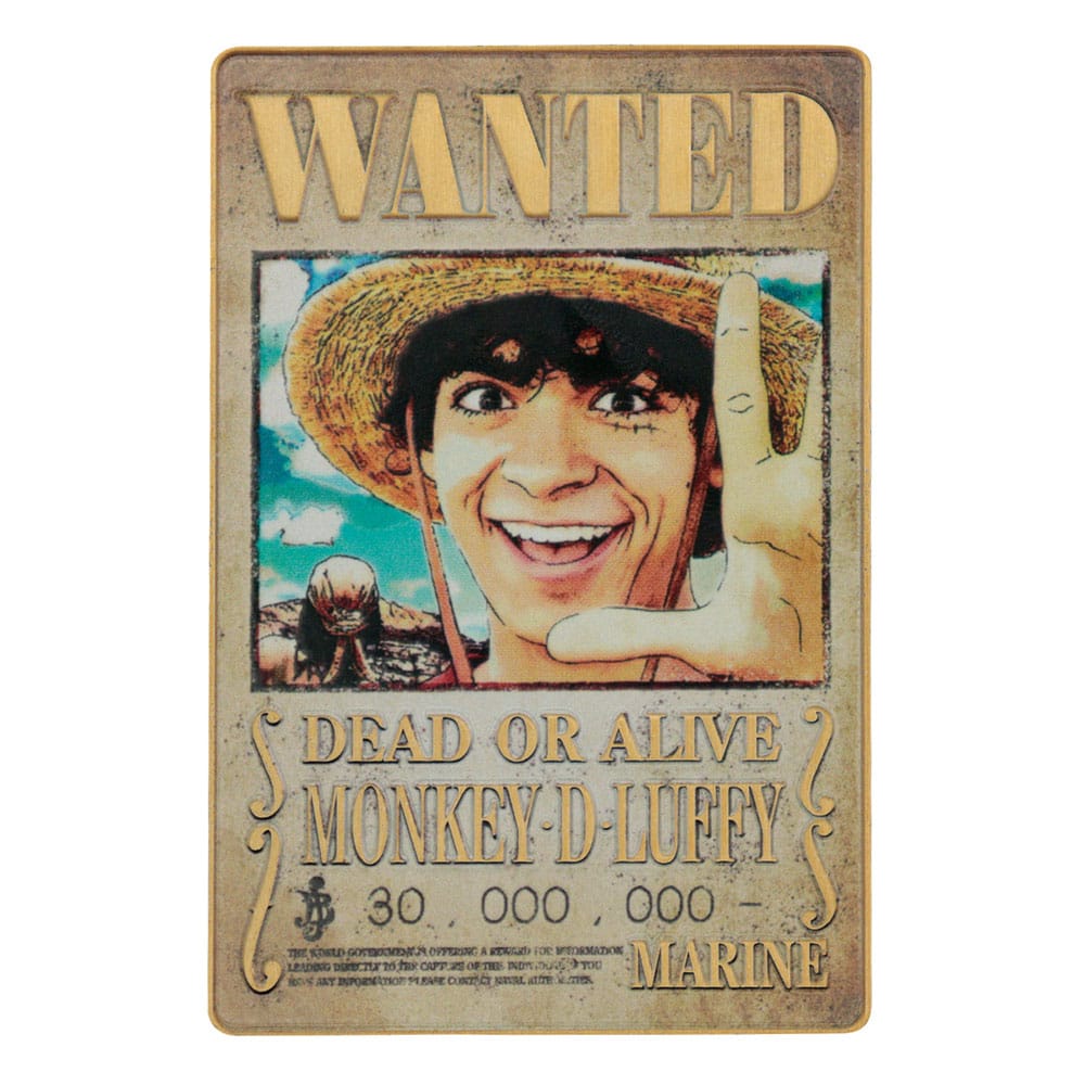 SU ORDINAZIONE One Piece Ingot Luffy Wanted Poster Limited Edition