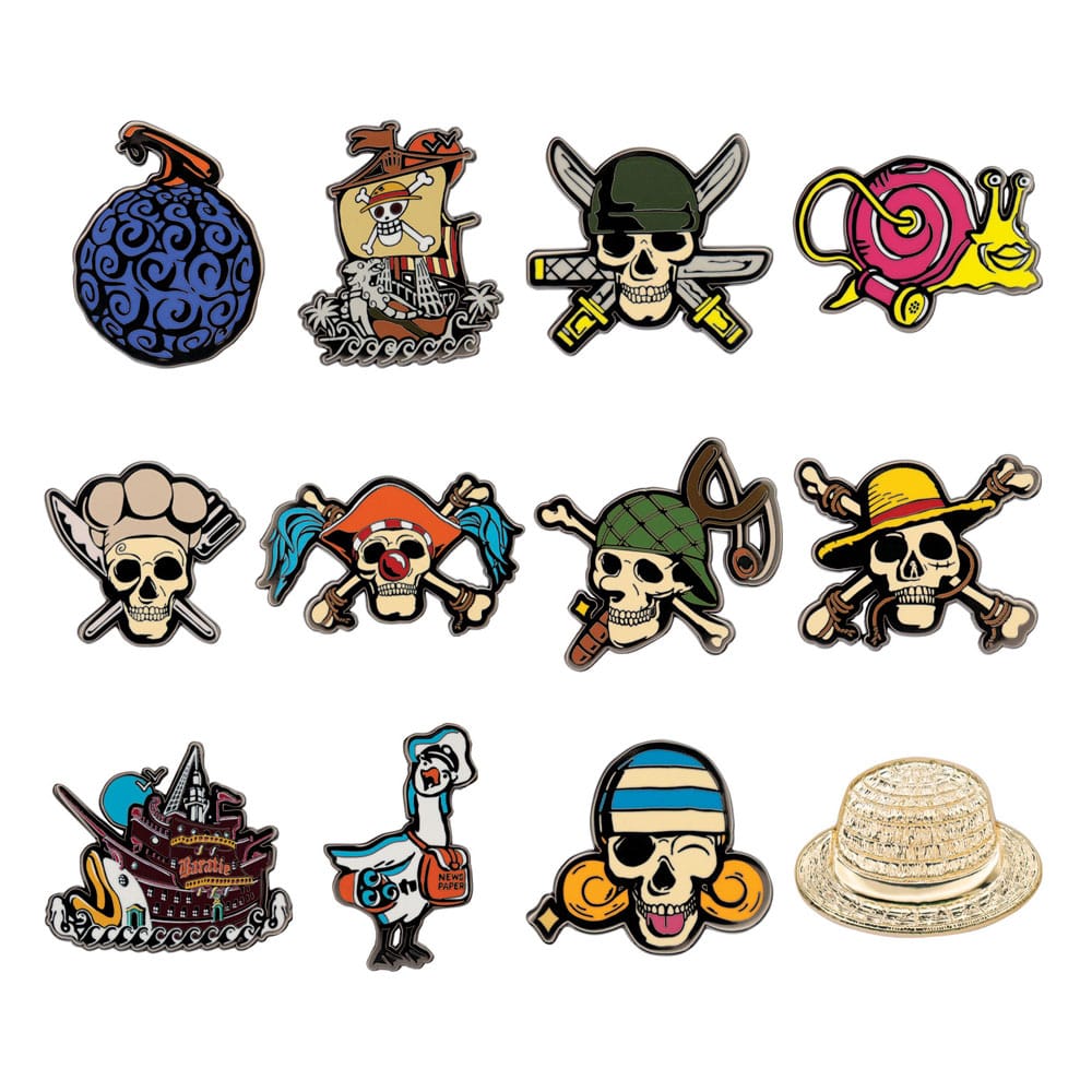 MADE TO ORDER One Piece World Pin Badge Display Mystery Pin Badge (12)