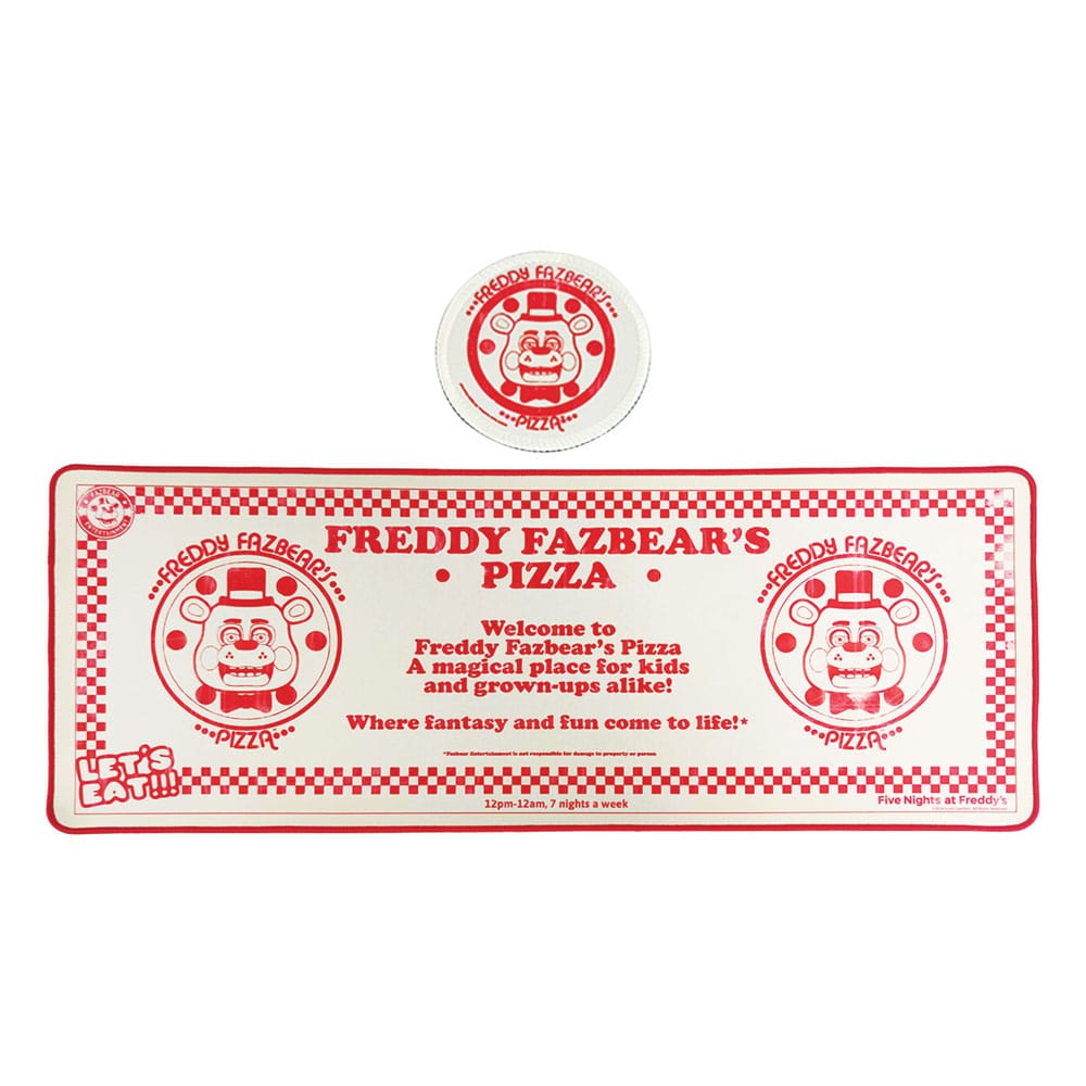 AUF BESTELLUNG gefertigtes Five Nights at Freddy's Schreibtischunterlage &amp; Untersetzer-Set *SONDERPREIS*