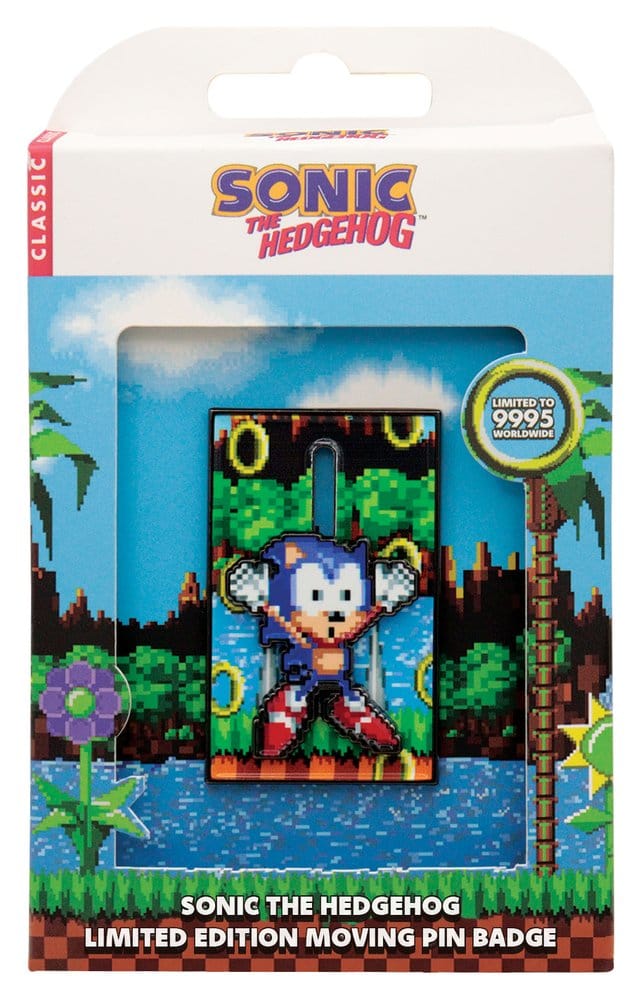 🧪 LAB | SU ORDINAZIONE Sonic The Hedgehog Pin Badge Moving