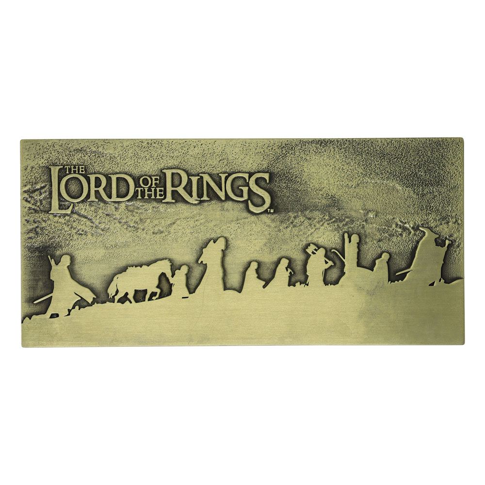 SU ORDINAZIONE Lord of the Rings The Fellowship Plaque Limited Edition
