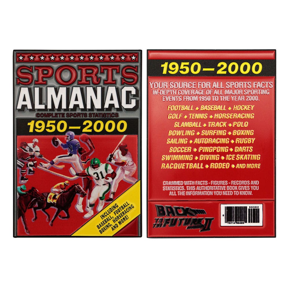 AUF BESTELLUNG HERGESTELLT Zurück in die Zukunft Ingot Sport Almanac Limitierte Auflage