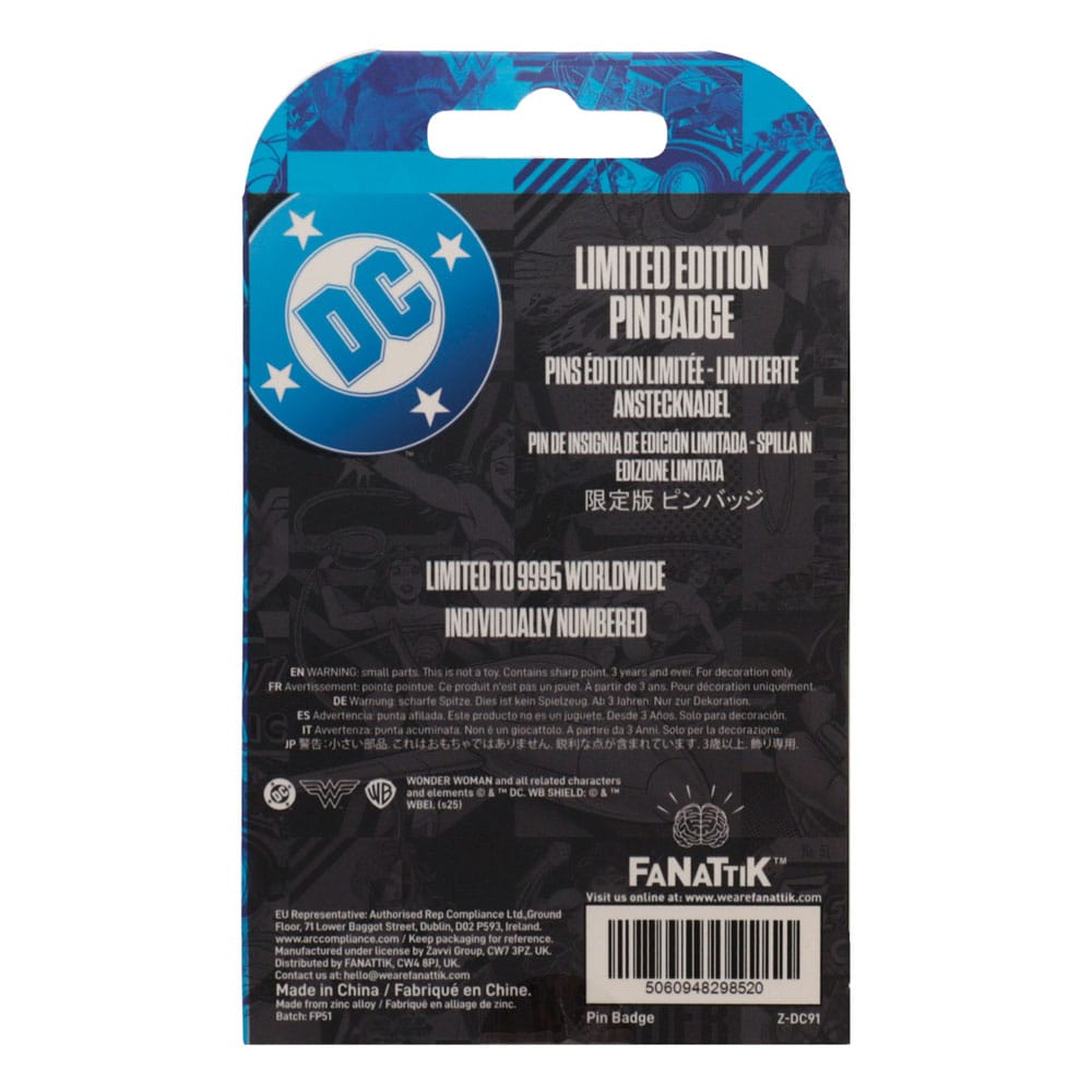 🧪 LAB | SU ORDINAZIONE DC Comics Pin Badge Wonder Woman Amazon Warrior Limited Edition     