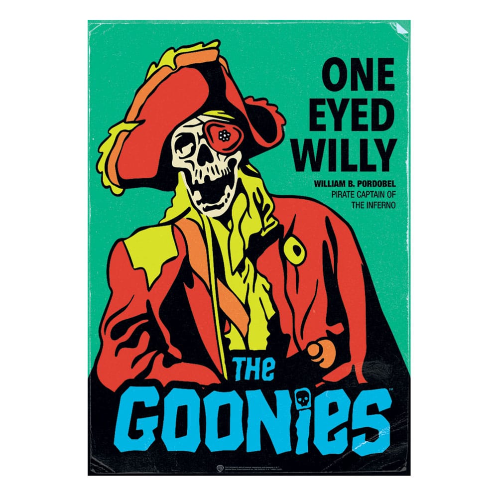 SU ORDINAZIONE The Goonies Art Print 40th Anniversary One Eyed Willy Limited Edition 42 x 30 cm