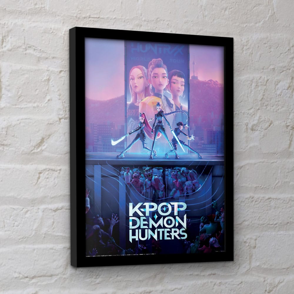 🧪 LAB | SU ORDINAZIONE KPop Demon Hunters Collector Print Framed Poster Movie Key Art