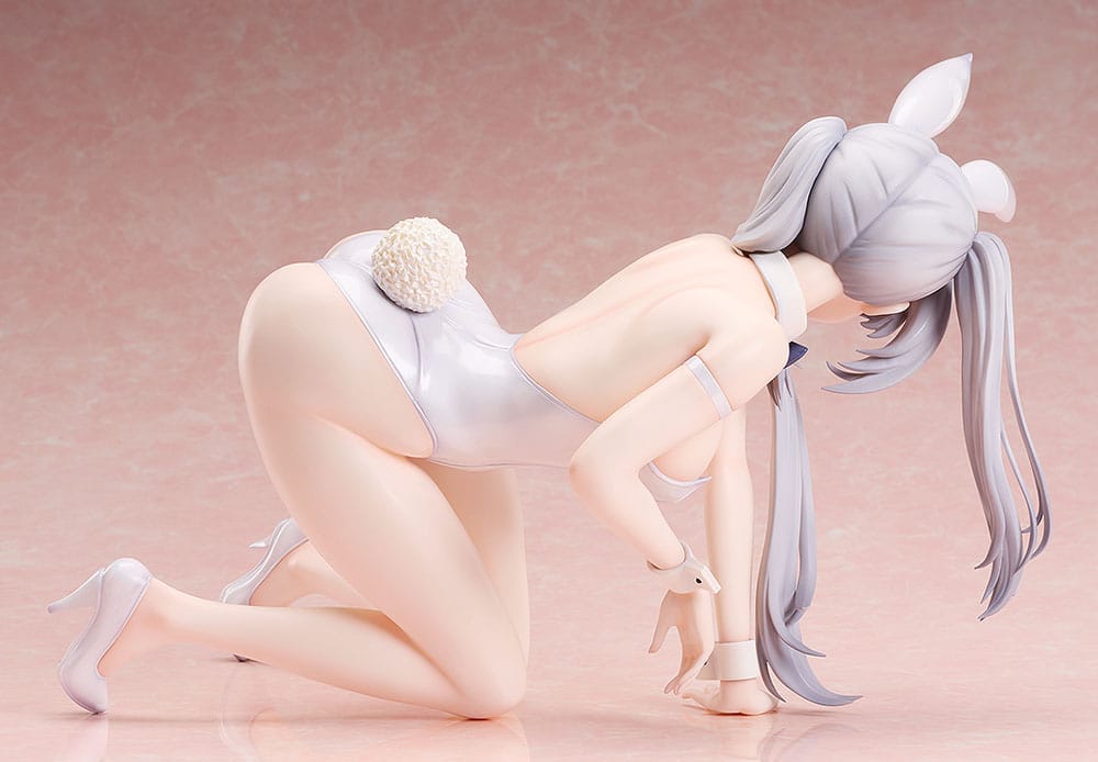 PREORDINE+ 11/2025 Date A Live: Date A Bullet Statue 1/4 White Queen Bare Leg Bunny Ver. 20 cm