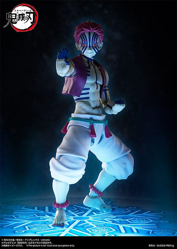 SU ORDINAZIONE Demon Slayer: Kimetsu no Yaiba Figma Action Figure Akaza 15 cm
