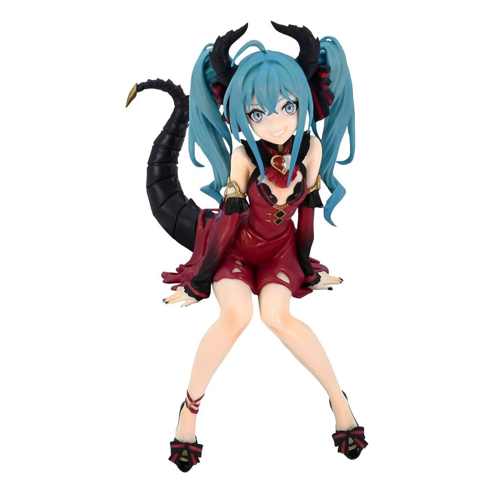IN STOCK Hatsune Miku Noodle Stopper PVC Statue Hatsune Miku Villain Red Color ver. 16 cm