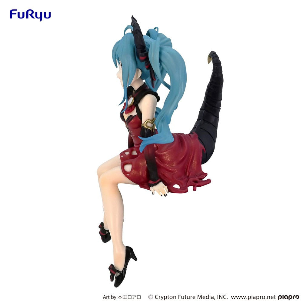 IN STOCK Hatsune Miku Noodle Stopper PVC Statue Hatsune Miku Villain Red Color ver. 16 cm