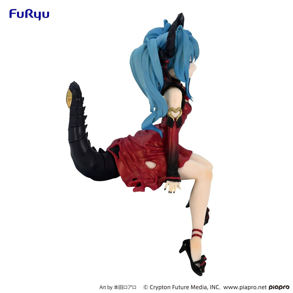 IN STOCK Hatsune Miku Noodle Stopper PVC Statue Hatsune Miku Villain Red Color ver. 16 cm
