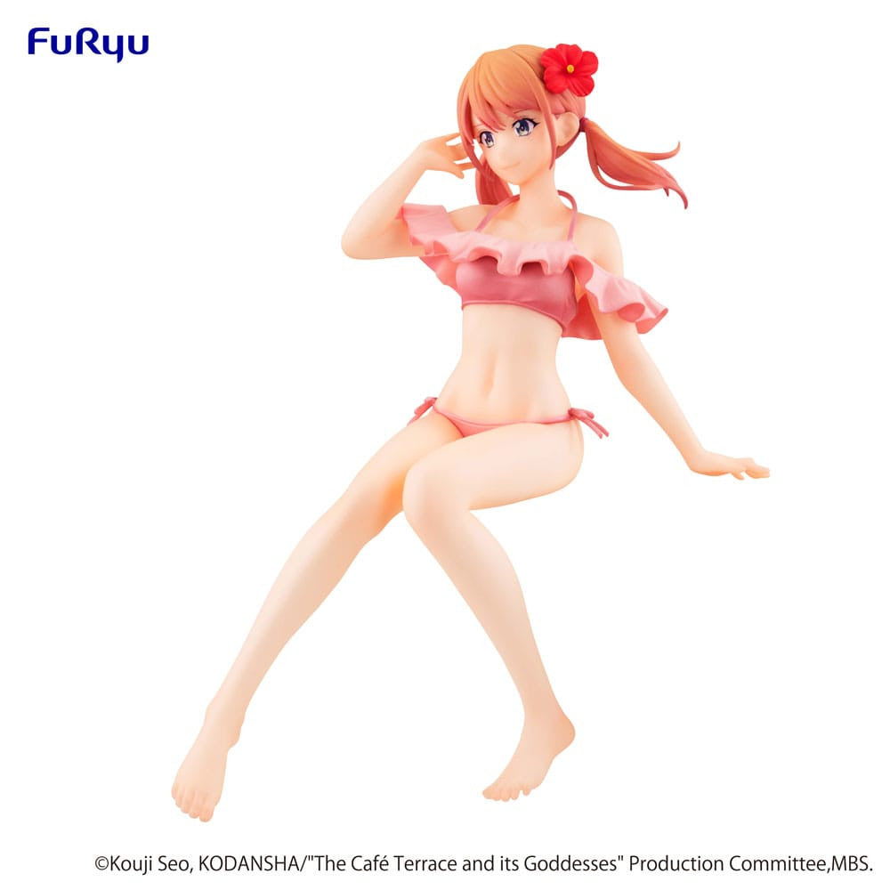 IN STOCK (Scatola Danneggiata) The Café Terrace and Its Goddesses Noodle Stopper PVC Statue Riho Tsukishima 14 cm