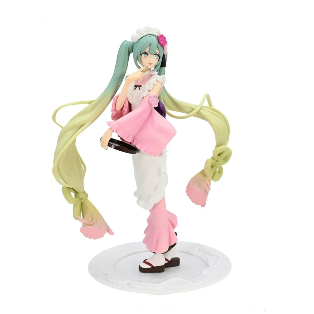 PREORDINE ESAURITO Hatsune Miku Exceed Creative PVC Statue Matcha Green Tea Parfait Cherry Blossom Ver. 20 cm