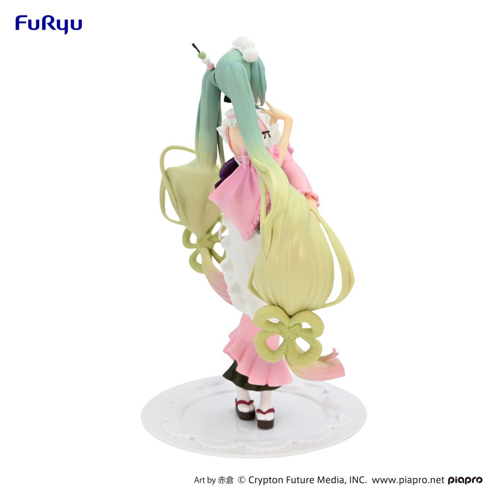 PREORDINE ESAURITO Hatsune Miku Exceed Creative PVC Statue Matcha Green Tea Parfait Cherry Blossom Ver. 20 cm
