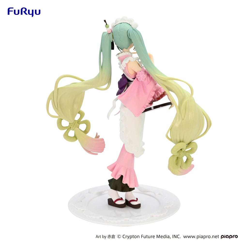 PREORDINE ESAURITO Hatsune Miku Exceed Creative PVC Statue Matcha Green Tea Parfait Cherry Blossom Ver. 20 cm