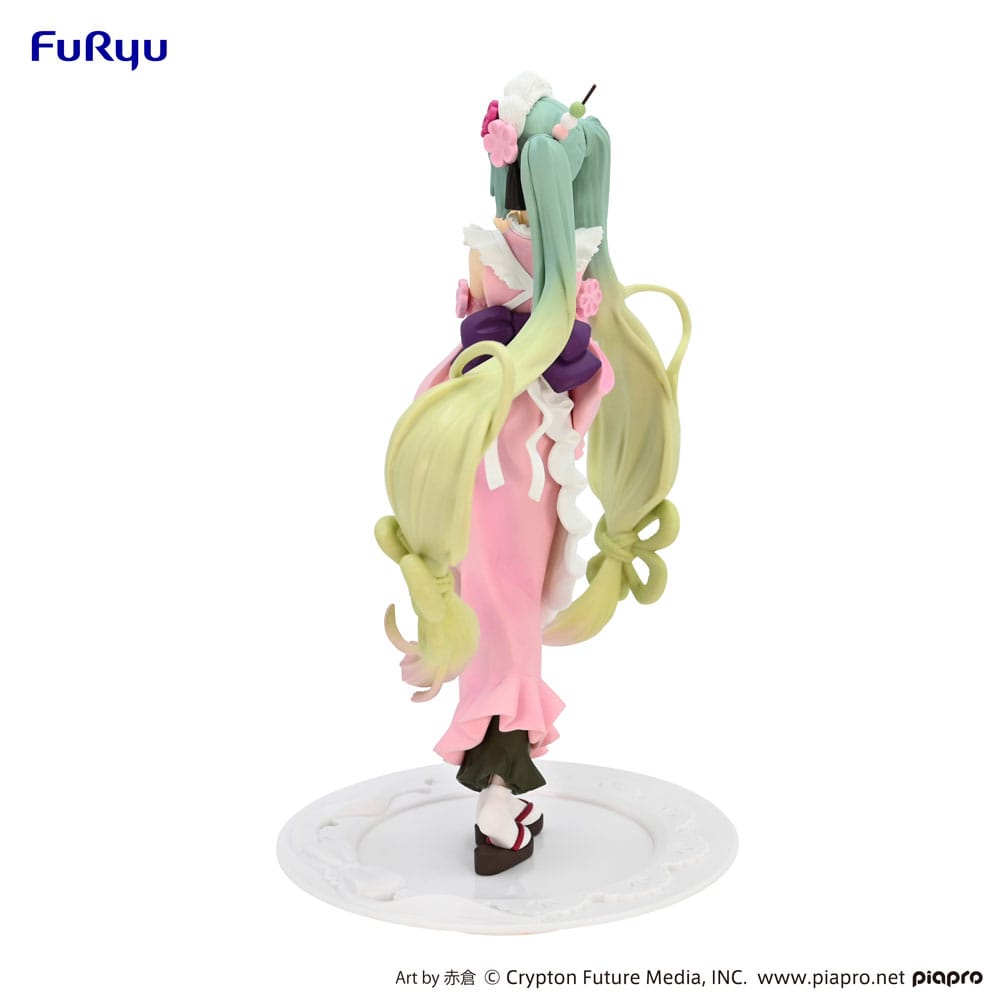 PREORDINE ESAURITO Hatsune Miku Exceed Creative PVC Statue Matcha Green Tea Parfait Cherry Blossom Ver. 20 cm