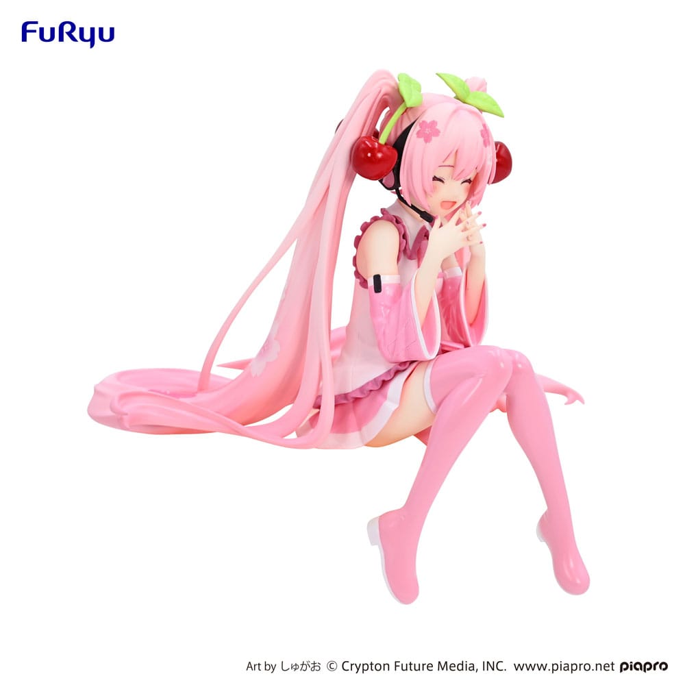 PREORDINE ESAURITO Hatsune Miku Noodle Stopper PVC Statue Sakura Miku 2023 Smile Ver. 12 cm