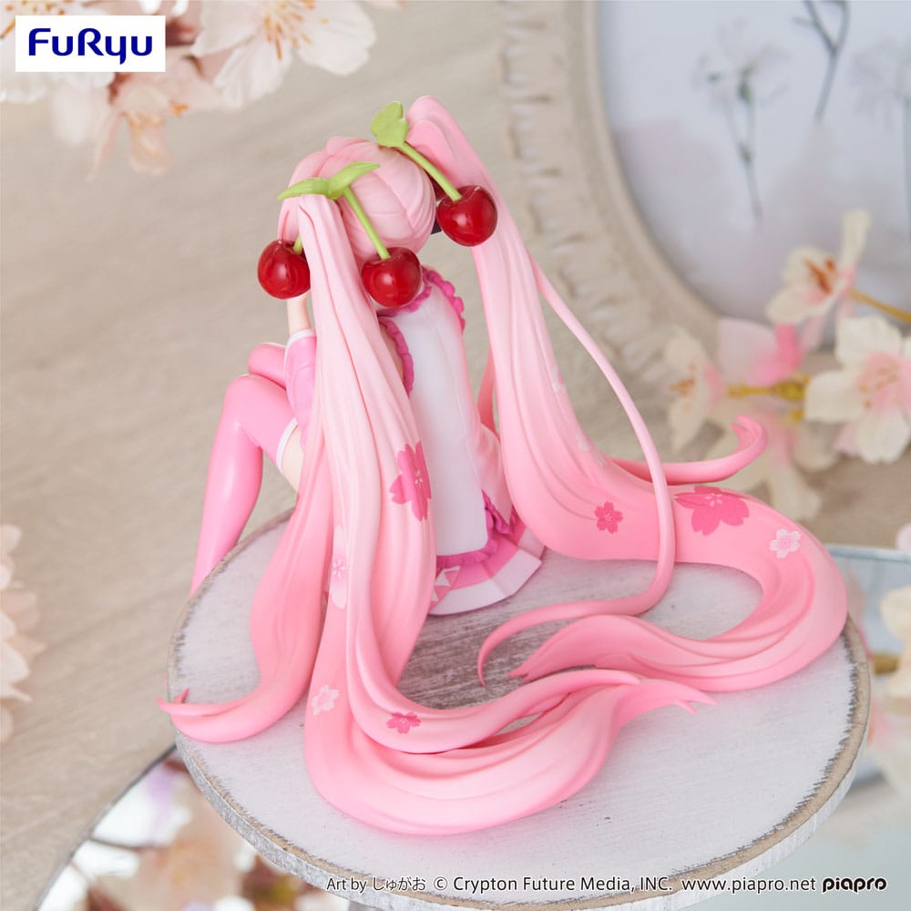 PREORDINE ESAURITO Hatsune Miku Noodle Stopper PVC Statue Sakura Miku 2023 Smile Ver. 12 cm