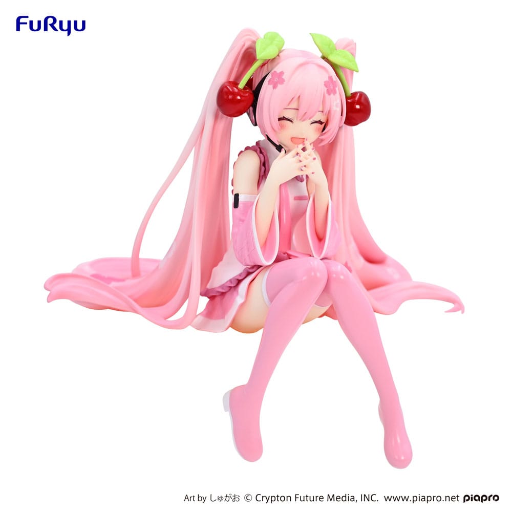 PREORDINE ESAURITO Hatsune Miku Noodle Stopper PVC Statue Sakura Miku 2023 Smile Ver. 12 cm