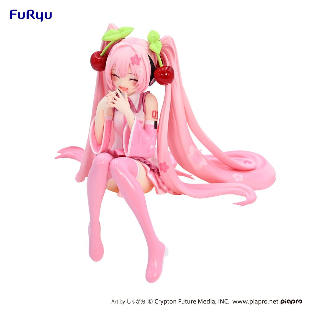PREORDINE ESAURITO Hatsune Miku Noodle Stopper PVC Statue Sakura Miku 2023 Smile Ver. 12 cm