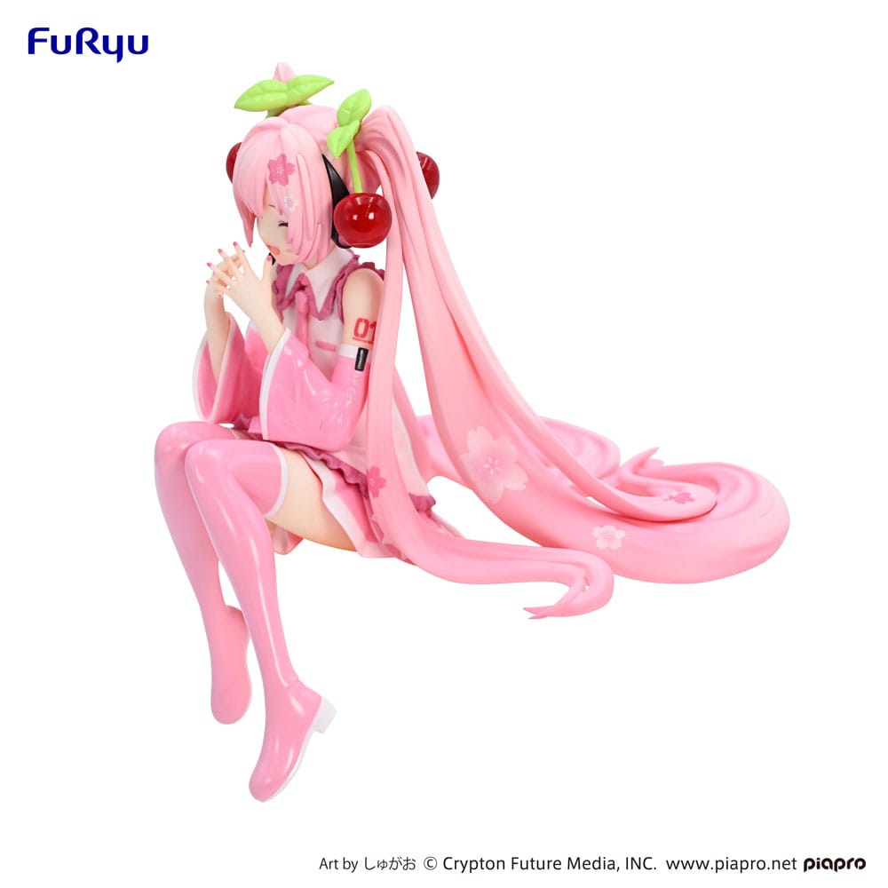 PREORDINE ESAURITO Hatsune Miku Noodle Stopper PVC Statue Sakura Miku 2023 Smile Ver. 12 cm