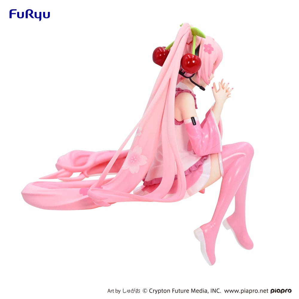 PREORDINE ESAURITO Hatsune Miku Noodle Stopper PVC Statue Sakura Miku 2023 Smile Ver. 12 cm