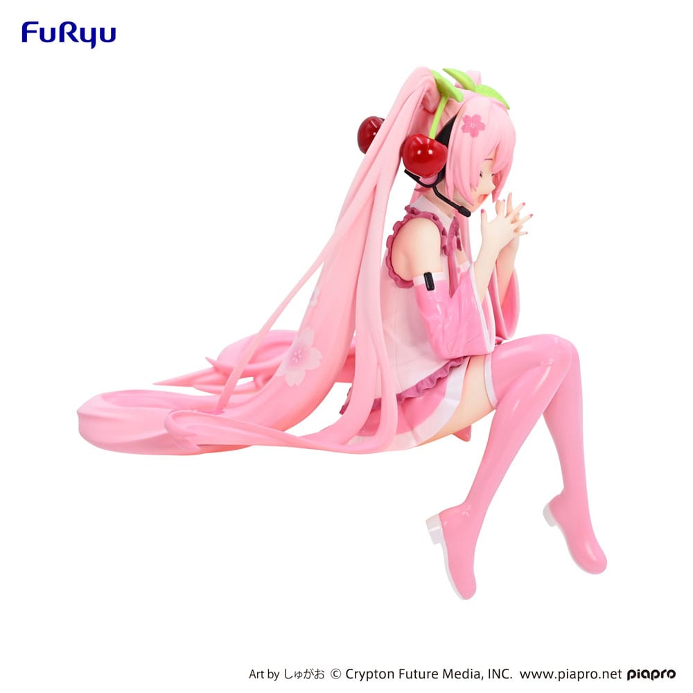 PREORDINE ESAURITO Hatsune Miku Noodle Stopper PVC Statue Sakura Miku 2023 Smile Ver. 12 cm
