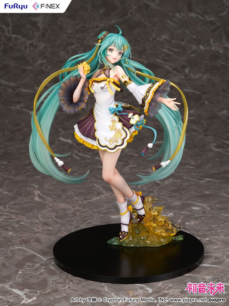 SU ORDINAZIONE Hatsune Miku F:NEX PVC Statue 1/7 Hatsune Miku Mid-Autumn Festival Ver. 27 cm 
