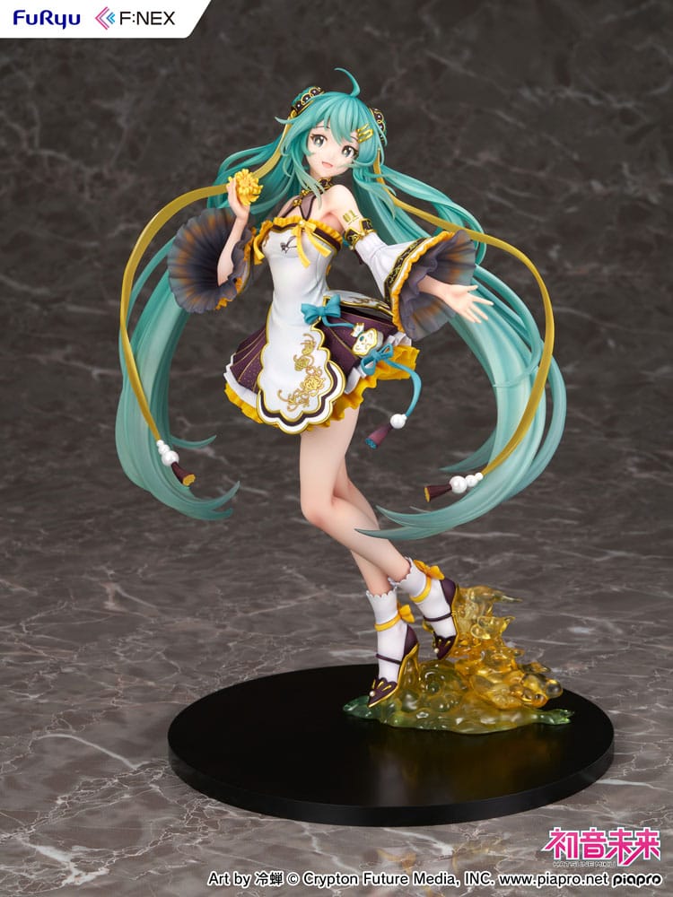 SU ORDINAZIONE Hatsune Miku F:NEX PVC Statue 1/7 Hatsune Miku Mid-Autumn Festival Ver. 27 cm 