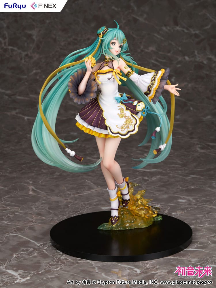 SU ORDINAZIONE Hatsune Miku F:NEX PVC Statue 1/7 Hatsune Miku Mid-Autumn Festival Ver. 27 cm 