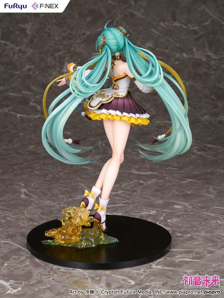 SU ORDINAZIONE Hatsune Miku F:NEX PVC Statue 1/7 Hatsune Miku Mid-Autumn Festival Ver. 27 cm 