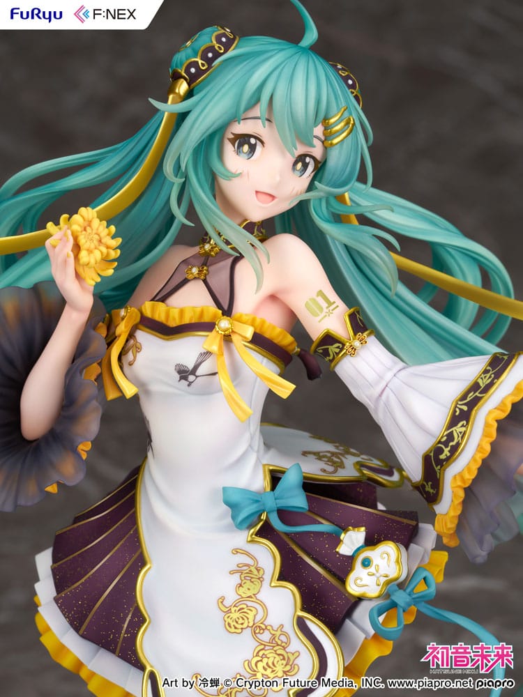 SU ORDINAZIONE Hatsune Miku F:NEX PVC Statue 1/7 Hatsune Miku Mid-Autumn Festival Ver. 27 cm 