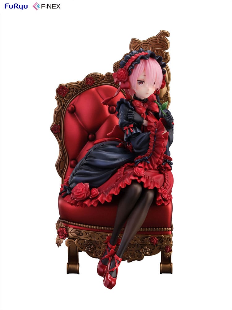 SU ORDINAZIONE Re:ZERO -Starting Life in Another World F:NEX PVC Statue 1/7 Ram Gothic Ver. 20 cm *PREZZO SPECIALE* ESAURITO