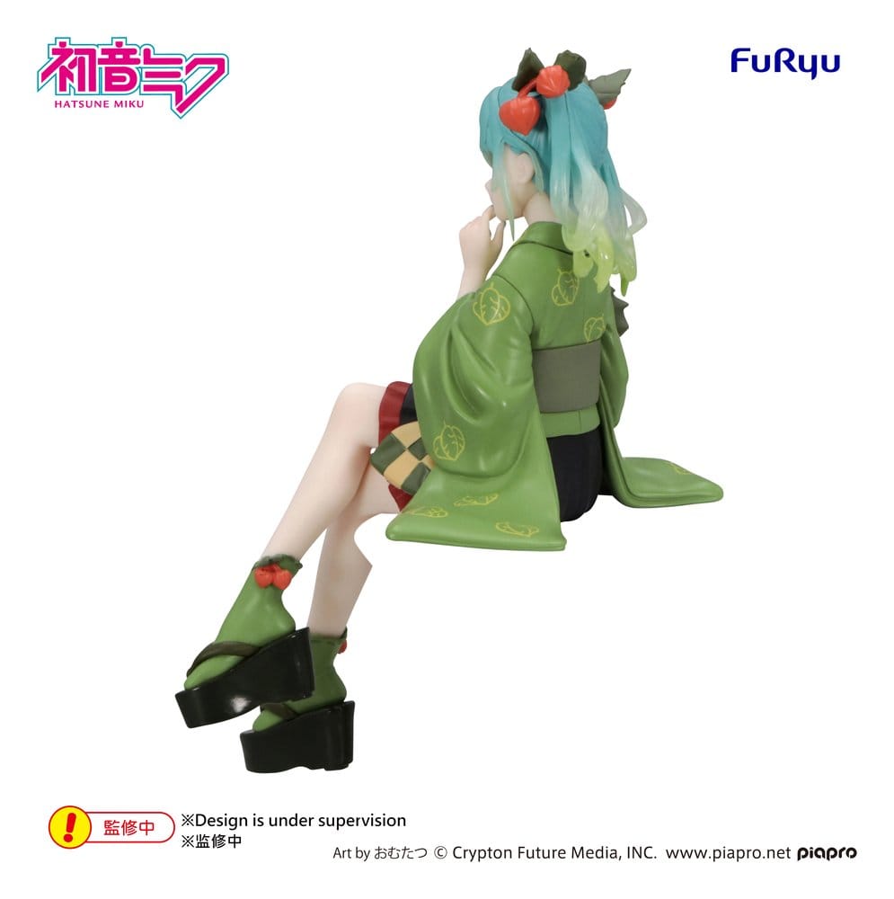 PREORDINE+ 04/2027 Hatsune Miku Noodle Stopper PVC Figure Flower Fairy Winter Cherry Green Color Ver. 15 cm