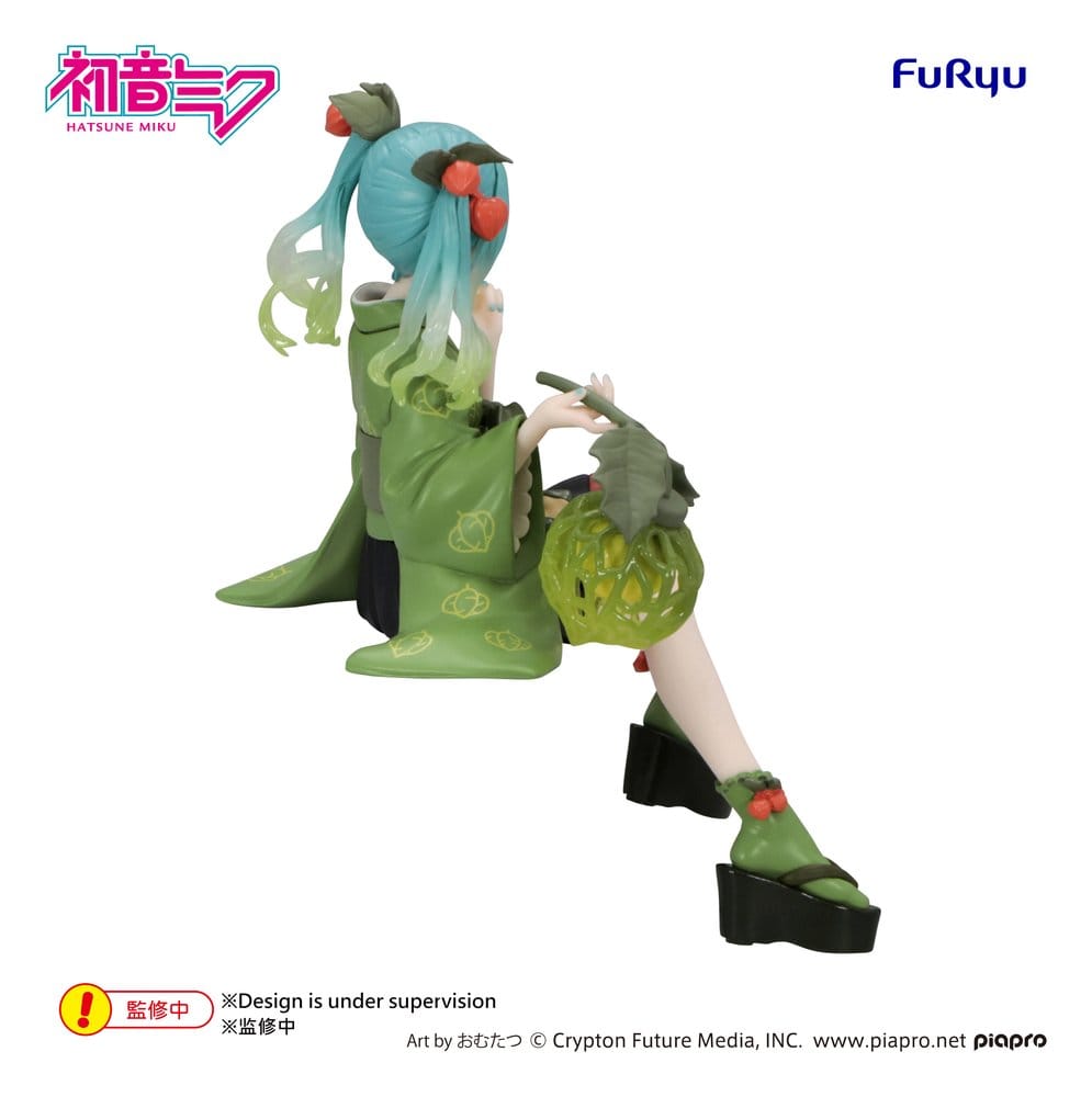 PREORDINE+ 04/2027 Hatsune Miku Noodle Stopper PVC Figure Flower Fairy Winter Cherry Green Color Ver. 15 cm