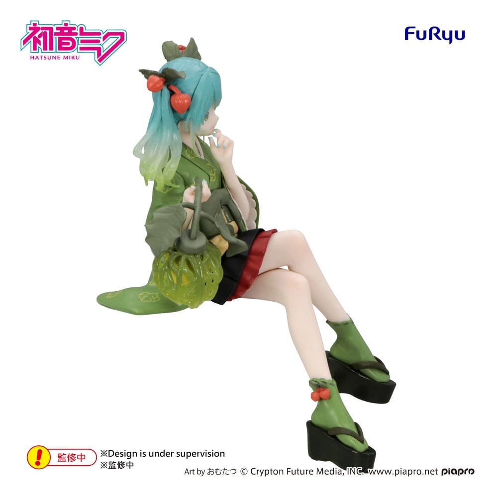 PREORDINE+ 04/2027 Hatsune Miku Noodle Stopper PVC Figure Flower Fairy Winter Cherry Green Color Ver. 15 cm