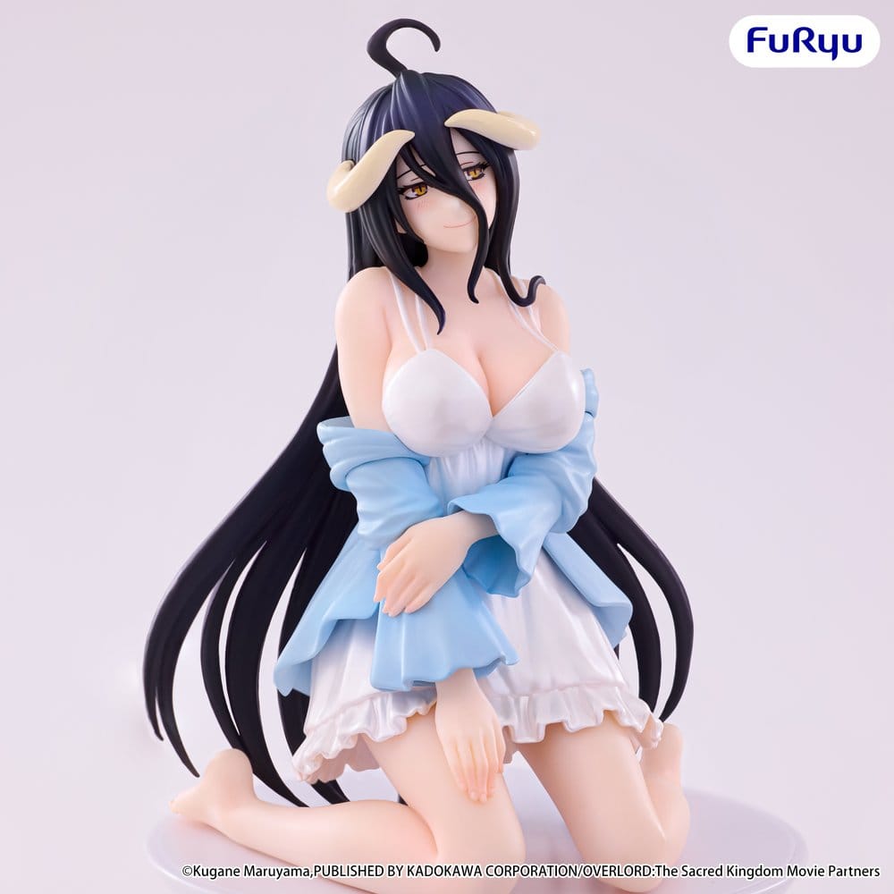 PREORDINE+ 04/2027 Overlord Noodle Stopper PVC Figure Albedo Loungewear Pearl White Ver. 12 cm