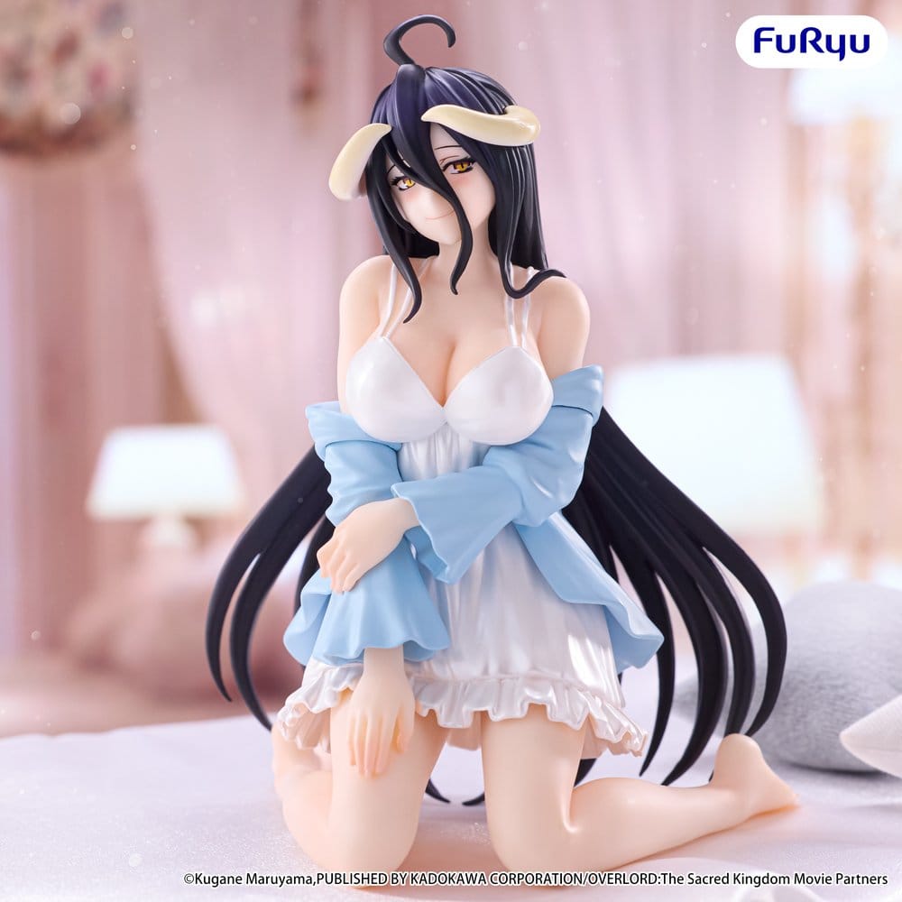 PREORDINE+ 04/2027 Overlord Noodle Stopper PVC Figure Albedo Loungewear Pearl White Ver. 12 cm