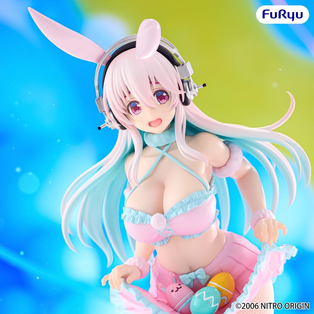 PREORDINE+ 06/2027 Super Sonico BiCute Bunnies PVC Figure Pastel Easter Ver. 29 cm