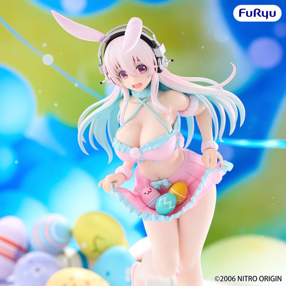 PREORDINE+ 06/2027 Super Sonico BiCute Bunnies PVC Figure Pastel Easter Ver. 29 cm