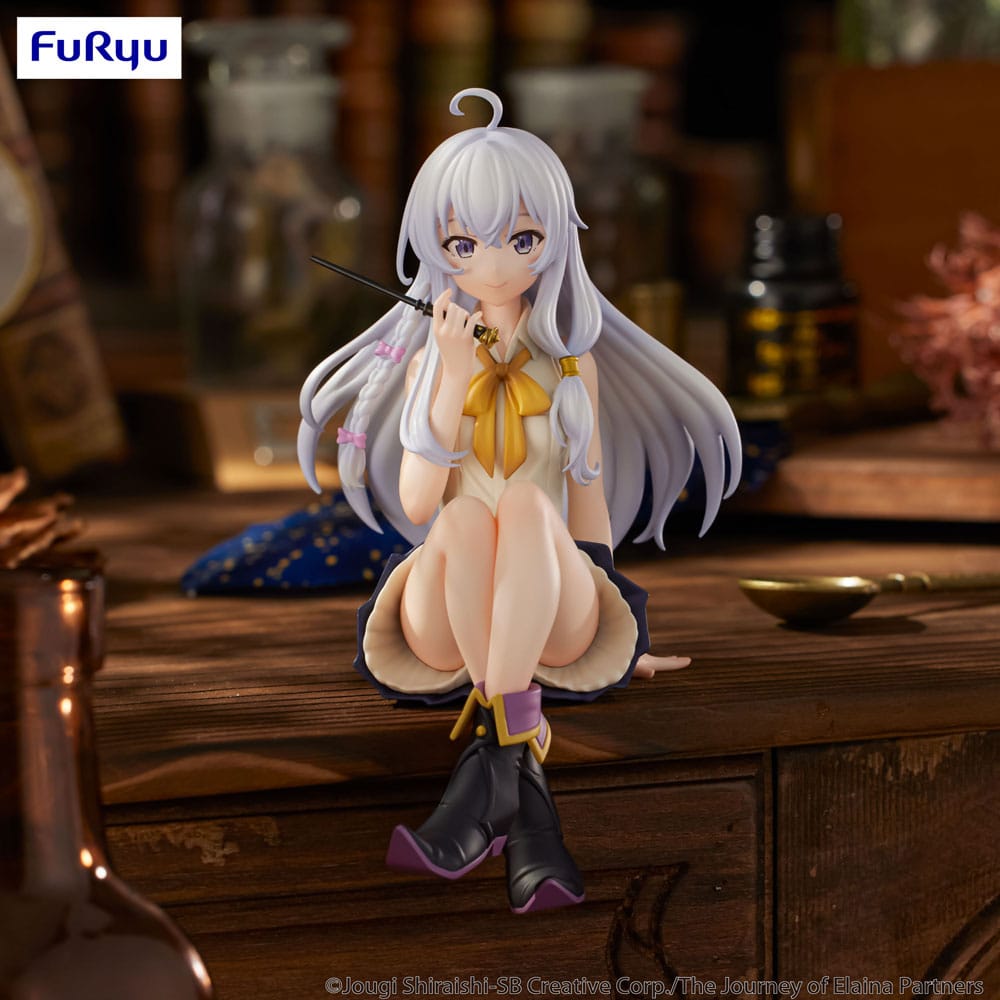SU ORDINAZIONE Wandering Witch: The Journey of Elaina Noodle Stopper PVC Statue Elaina 13 cm *PREZZO SPECIALE* ESAURITO