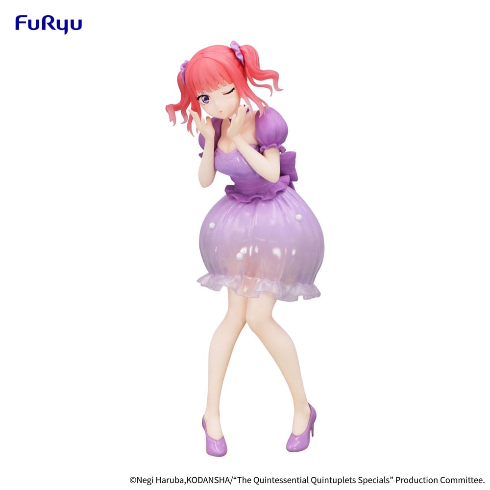MADE TO ORDER The Quintessential Quintuplets Trio-Try-iT PVC Statue Nakano Nino Pastel Dress Ver. 21 cm *SPECIAL PRICE*