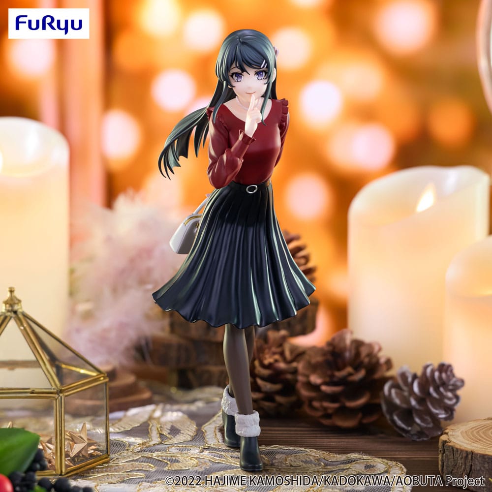 IN STOCK Rascal Does Not Dream of Bunny Girl Senpai Trio-Try-iT PVC Statue Mai Sakurajima Winter Outfit Ver. 21 cm