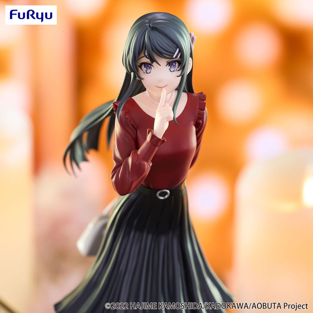 IN STOCK Rascal Does Not Dream of Bunny Girl Senpai Trio-Try-iT PVC Statue Mai Sakurajima Winter Outfit Ver. 21 cm