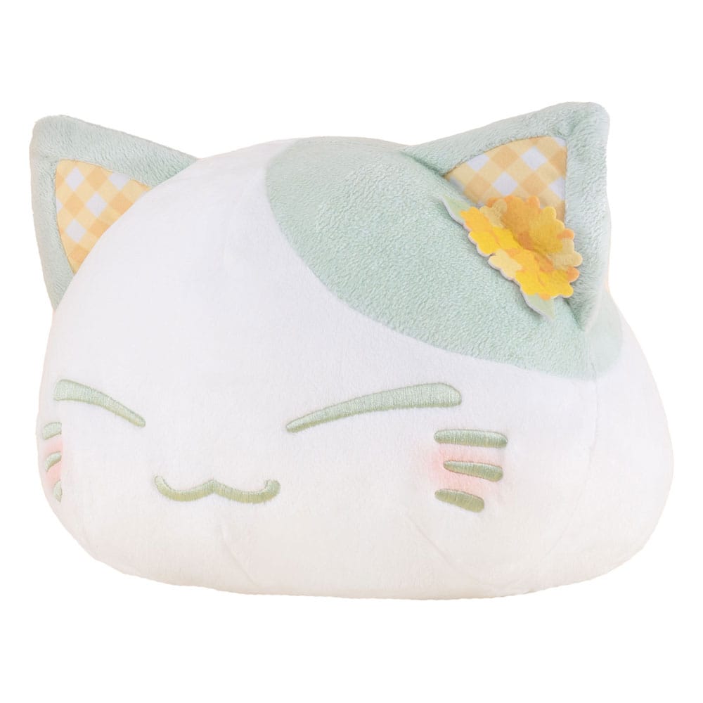 MADE TO ORDER Nemuneko Cat Plush Figure Rape Flower Pattern Ear Decoration Green Color Ver. 30 cm SOLD OUT