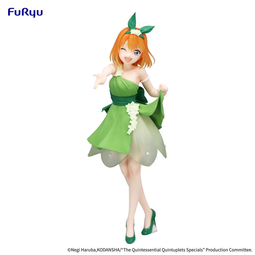 SU ORDINAZIONE The Quintessential Quintuplets Trio-Try-iT PVC Statue Nakano Yotsuba Pastel Dress Ver. 22 cm *PREZZO SPECIALE*