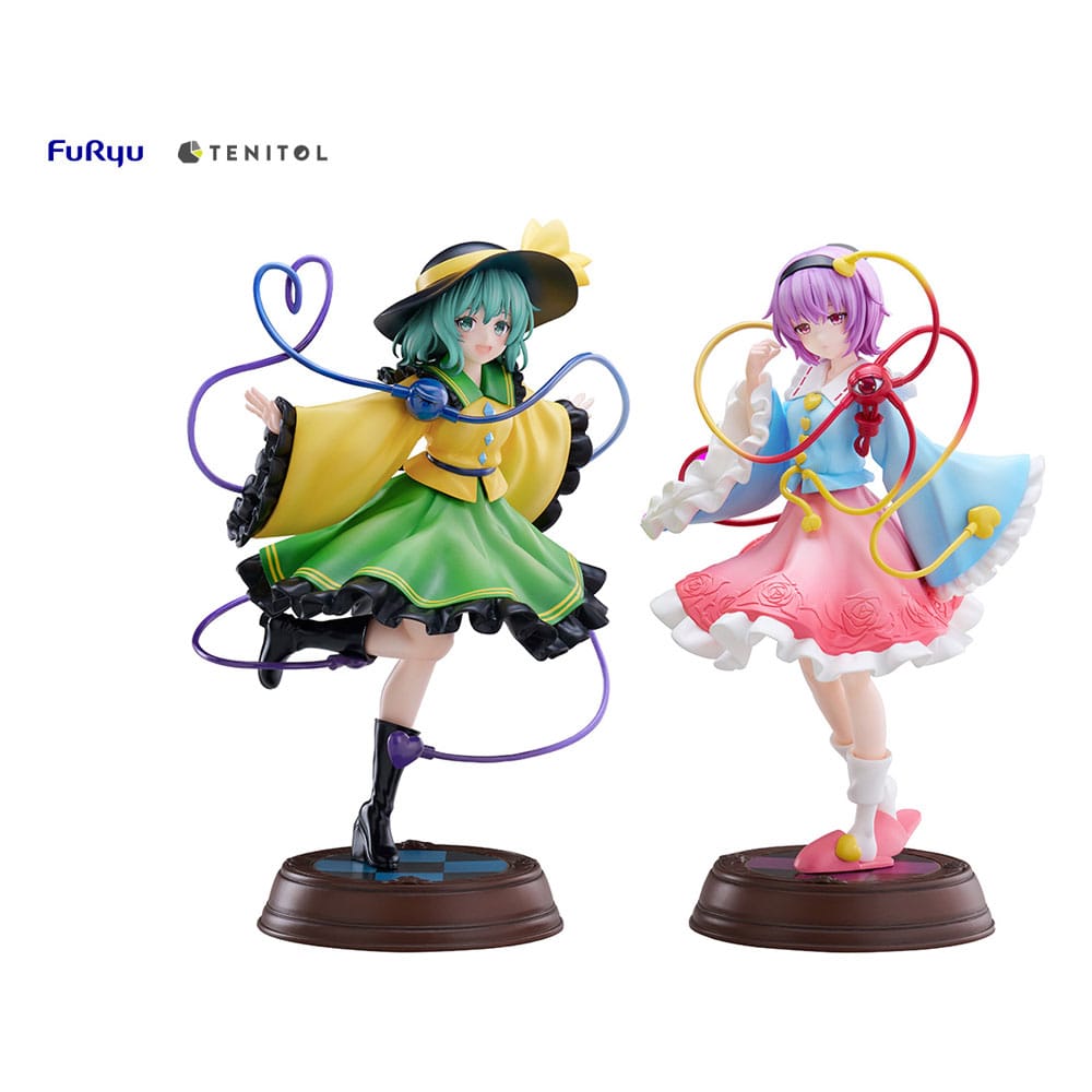 MADE TO ORDER Touhou Project Tenitol PVC Statue Koishi Komeiji &amp; Satori Komeiji 22 cm *SPECIAL PRICE*